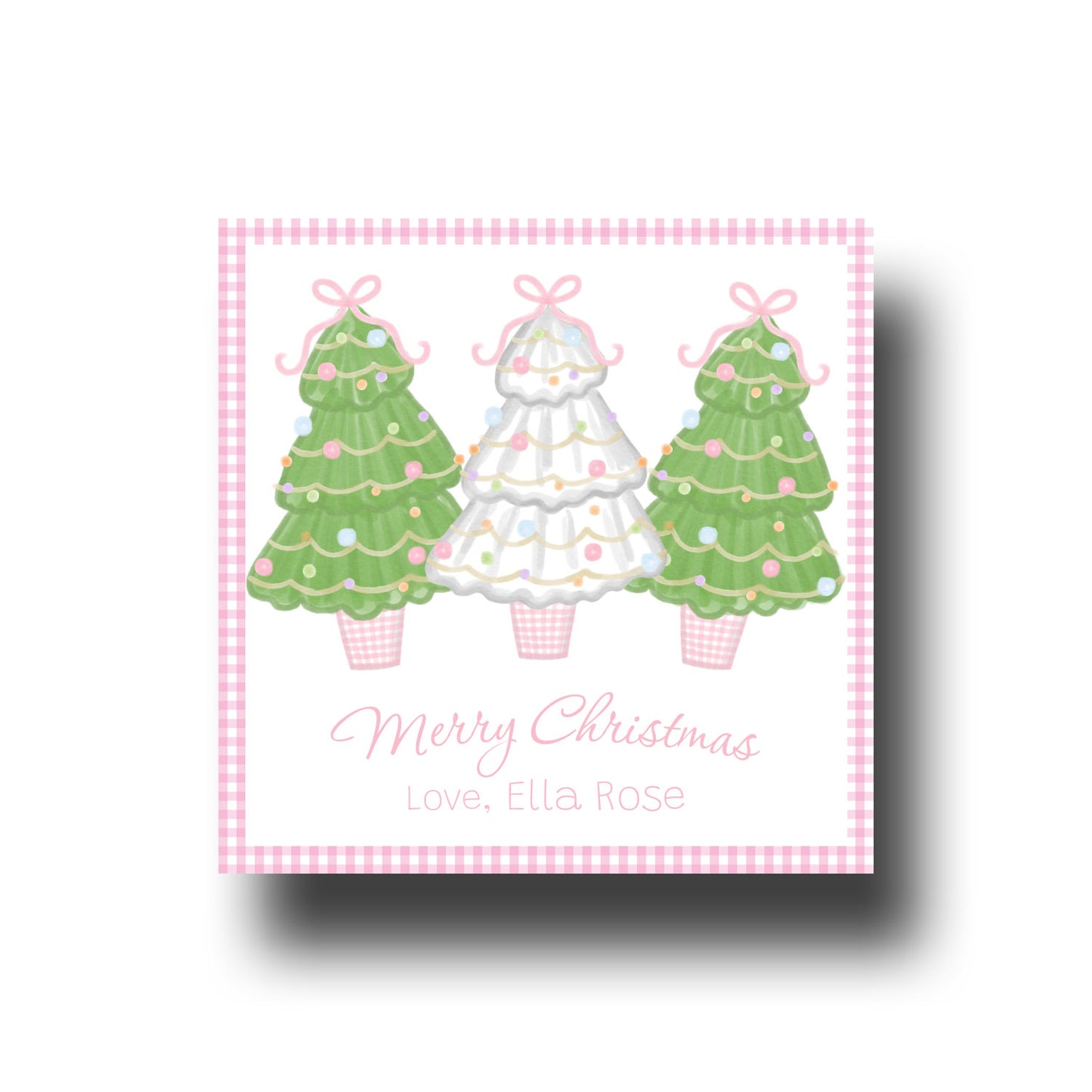 Gift Tags & Stickers - Tree Trio