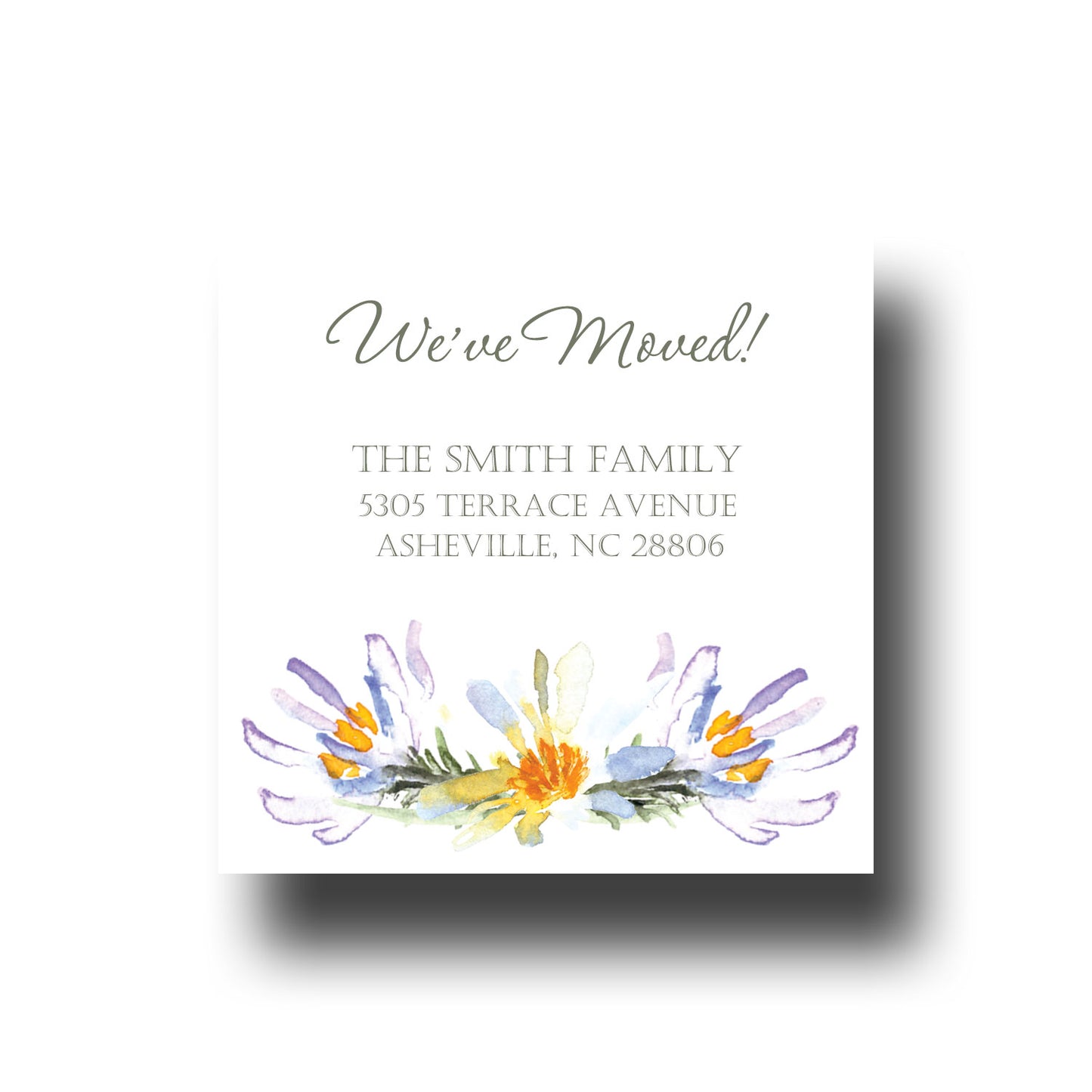 Personalized Enclosure Cards - We've Moved