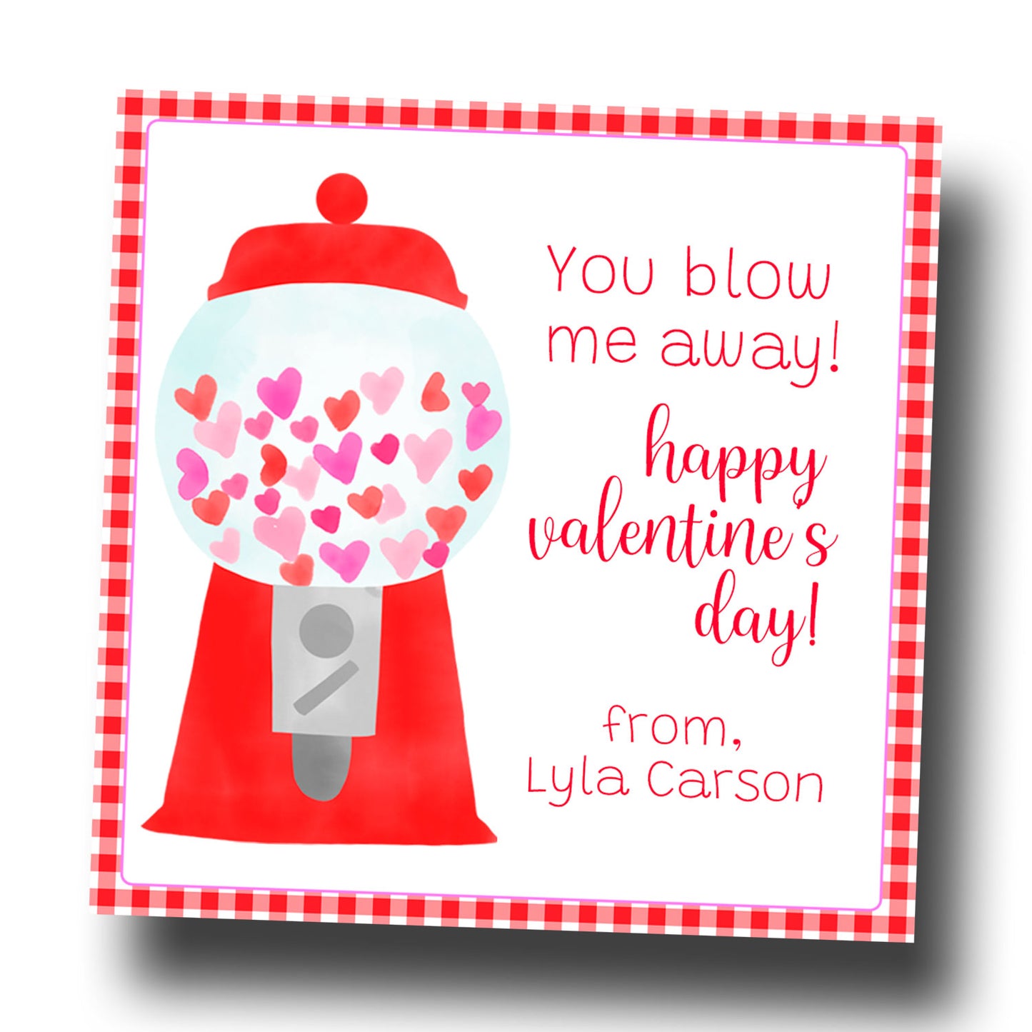 Valentine Tags & Stickers - Blow me away!