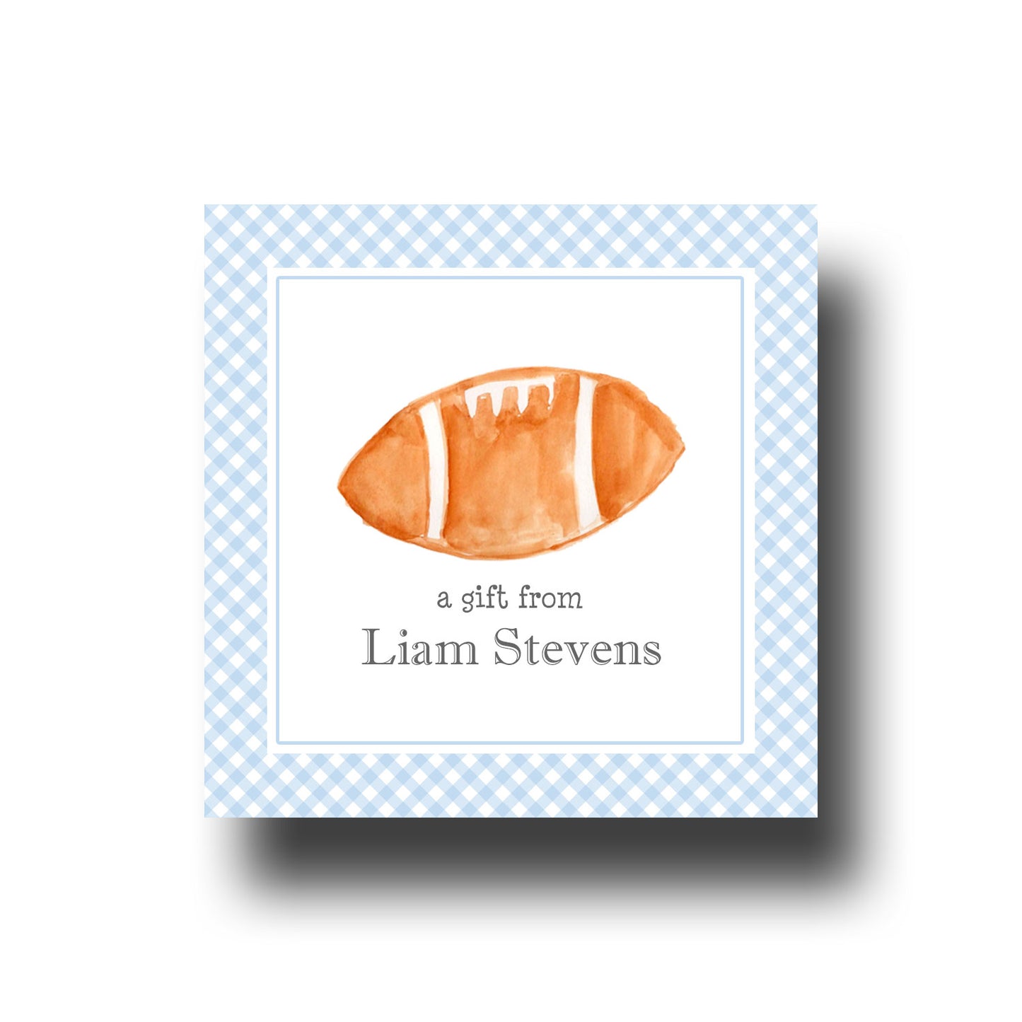 Personalized Enclosure Cards - Football