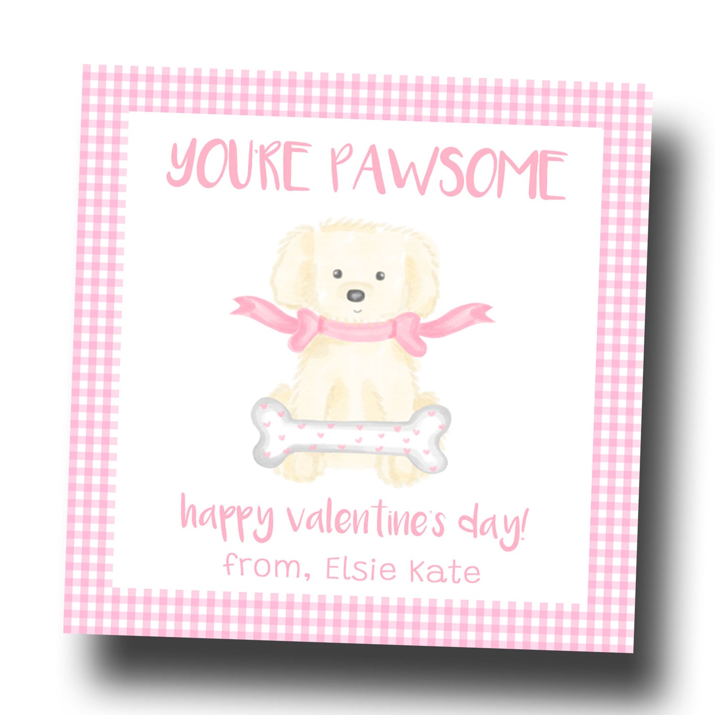 Valentine Tags & Stickers - PAWSOME