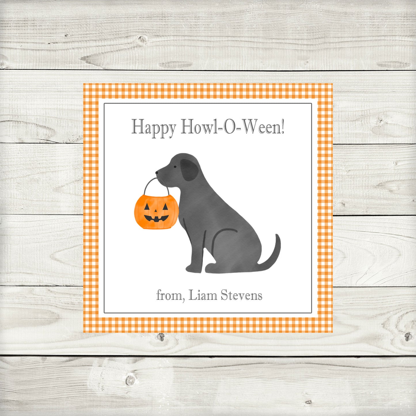 Halloween Gift Tags & Stickers -Howl-o-ween