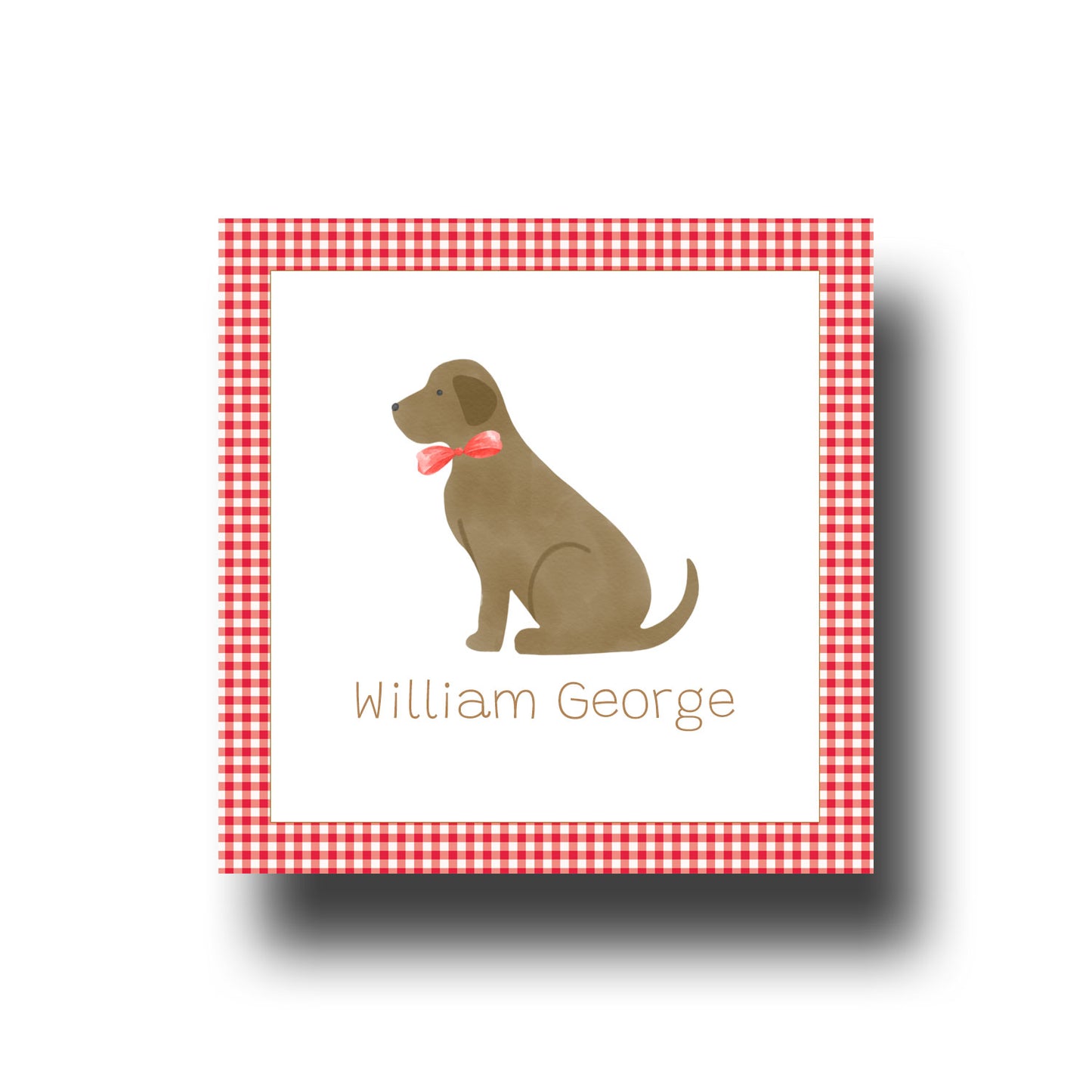 Personalized Enclosure Cards - Puppy