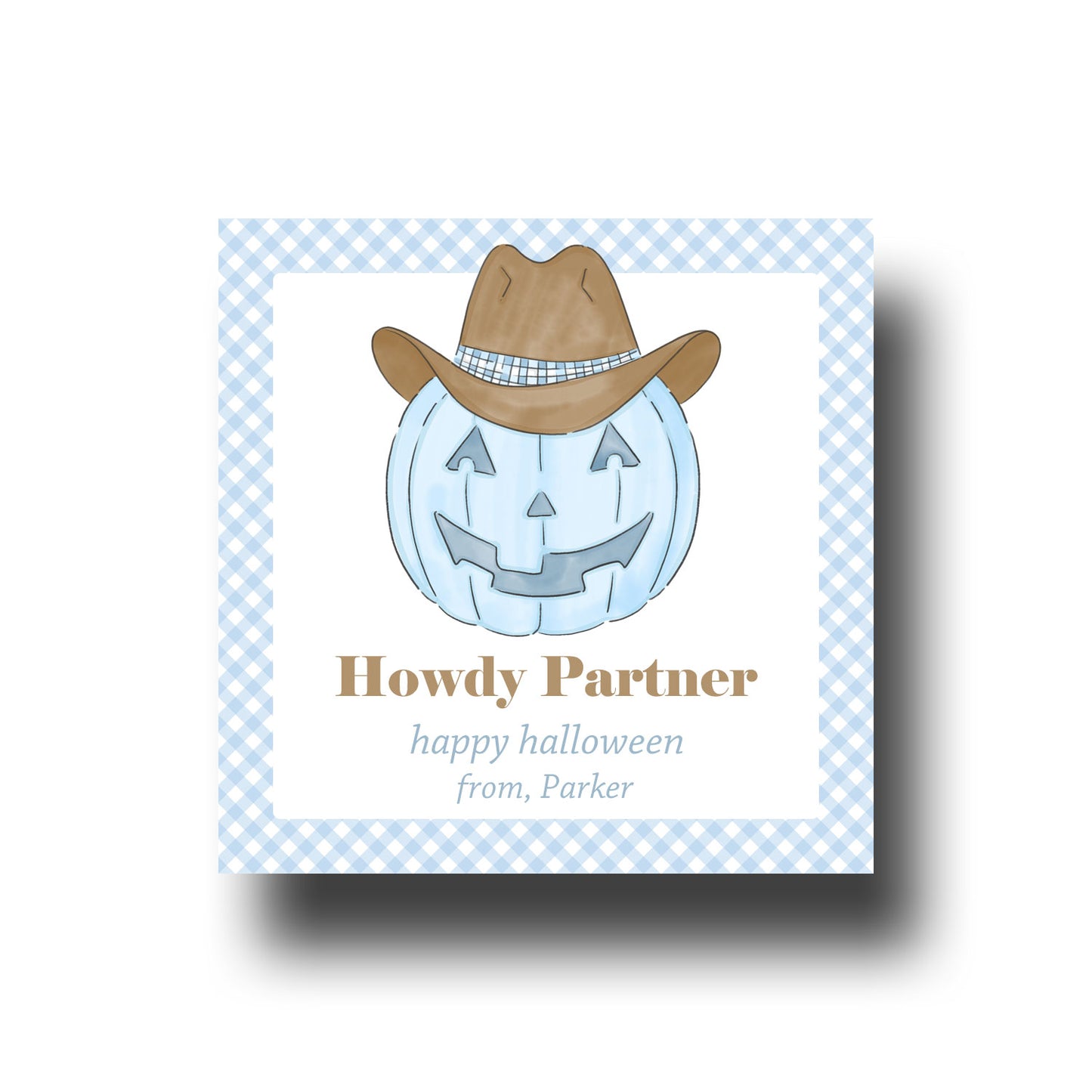 Halloween Gift Tags & Stickers - Howdy Partner