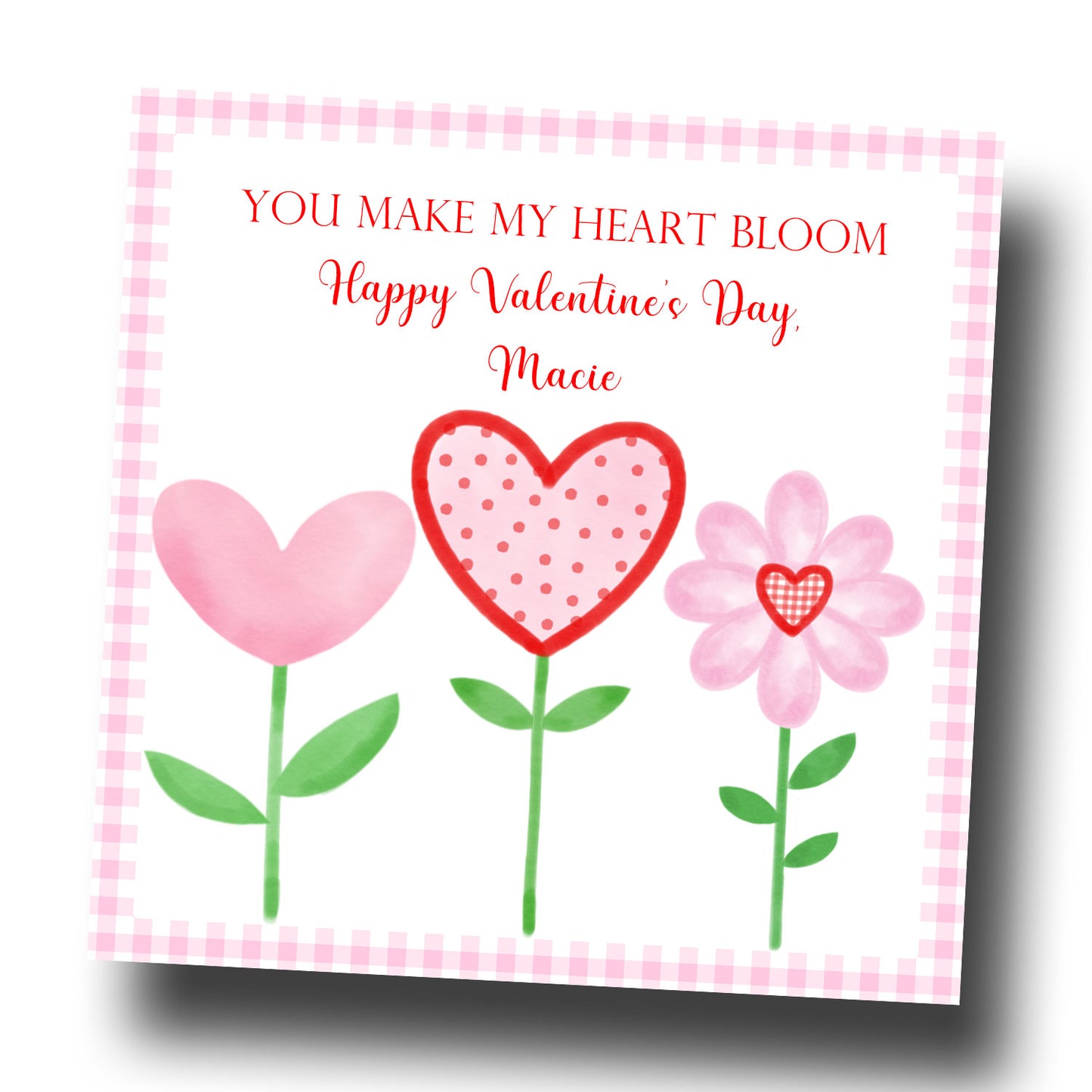 Valentine Tags & Stickers - Flowers