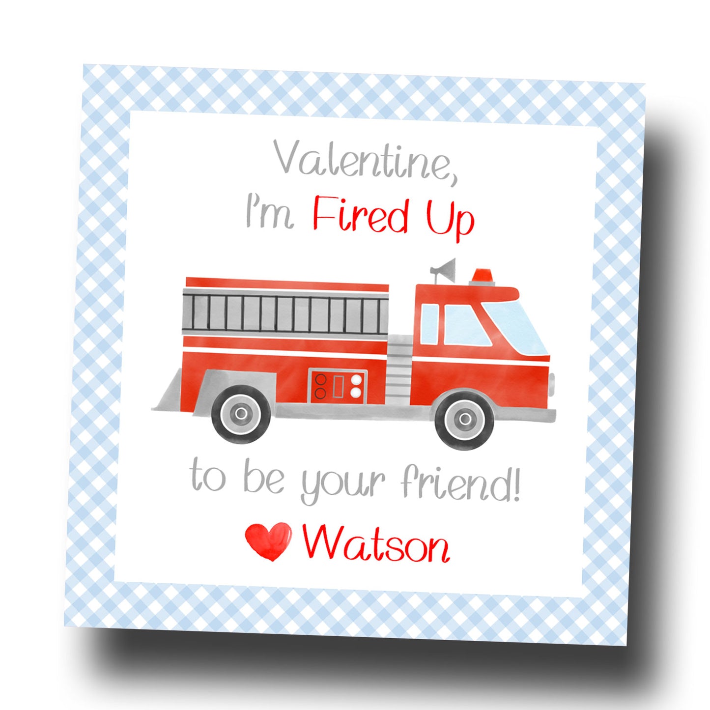 Valentine Tags & Stickers - Fired Up