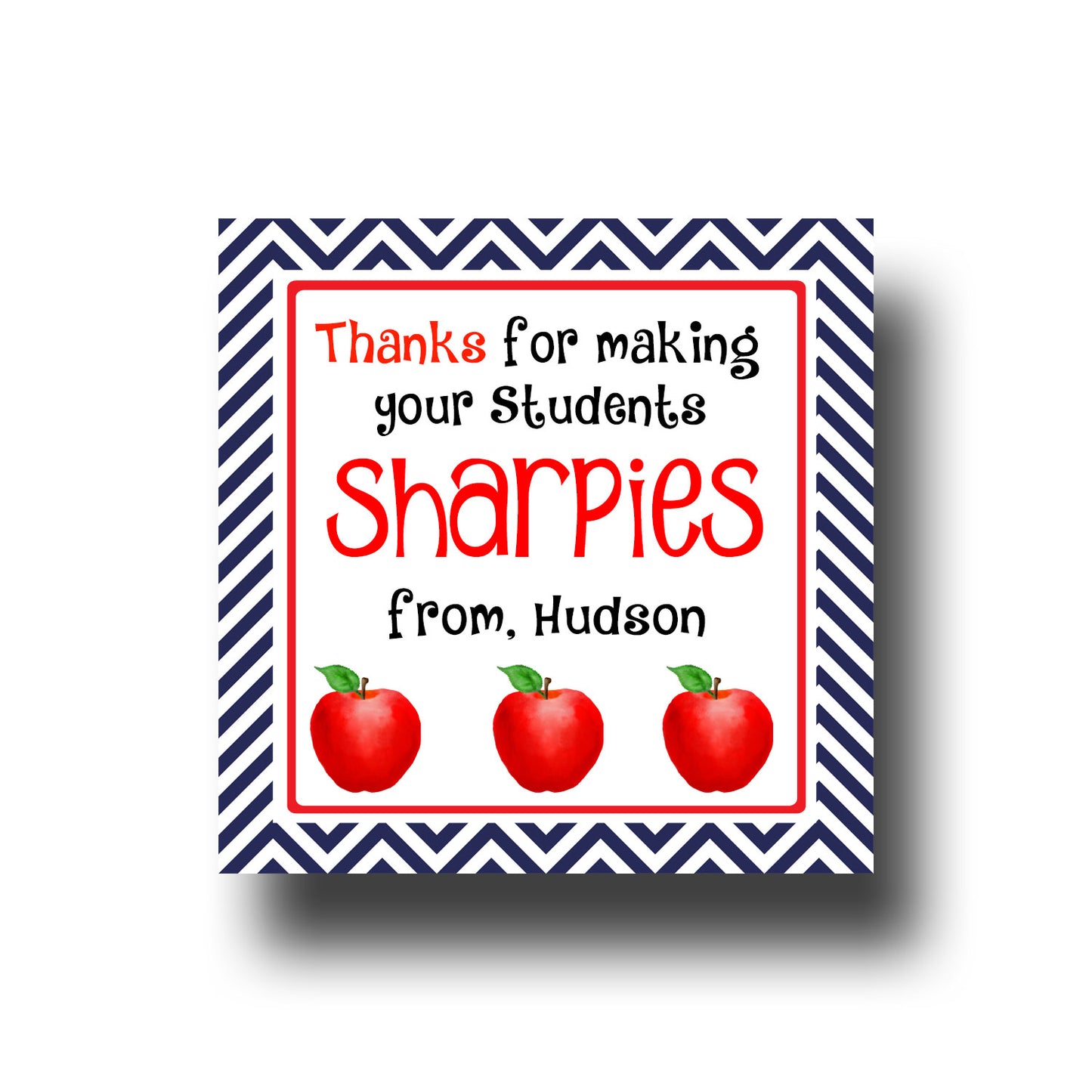 Personalized Gift Tags & Stickers, Sharpies