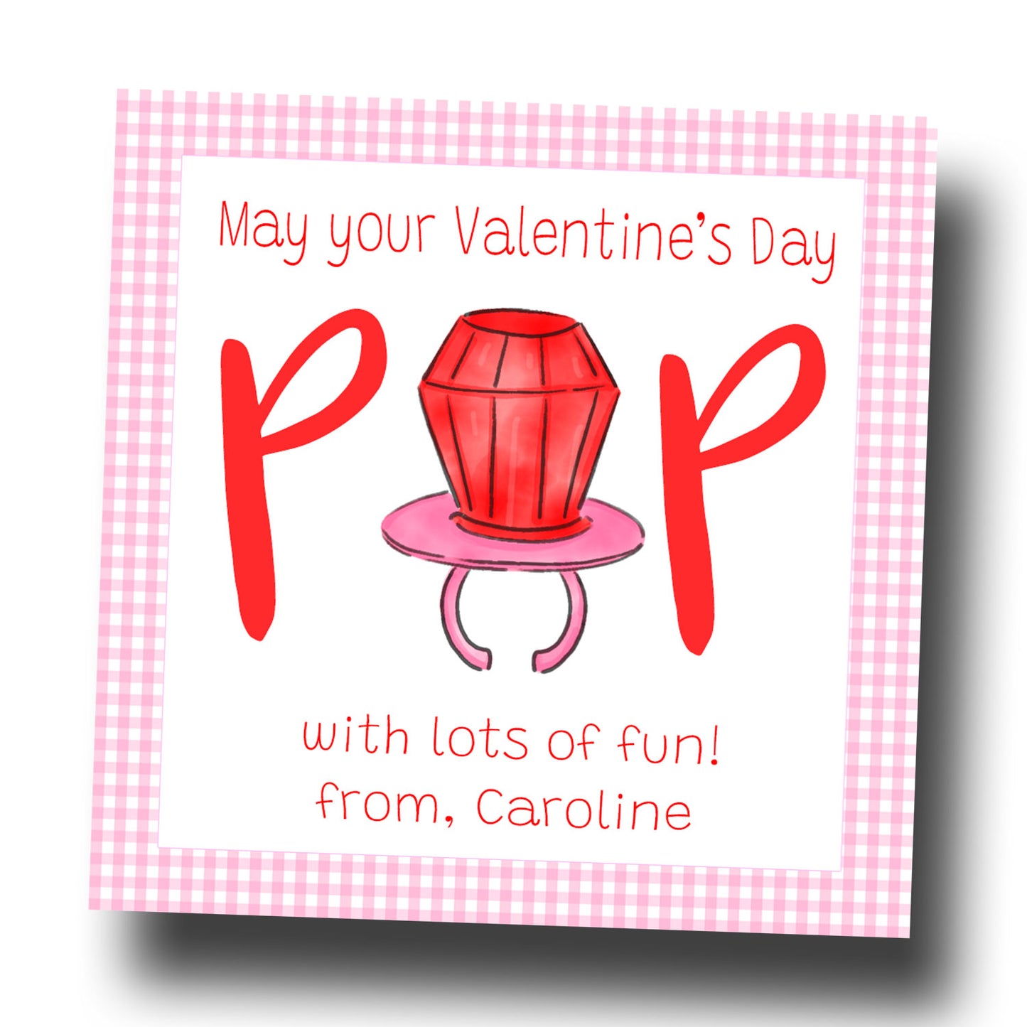Valentine Tags & Stickers - POP