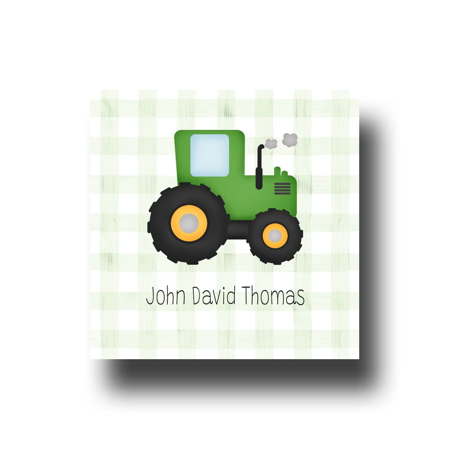 Personalized Enclosure Cards - Tractor