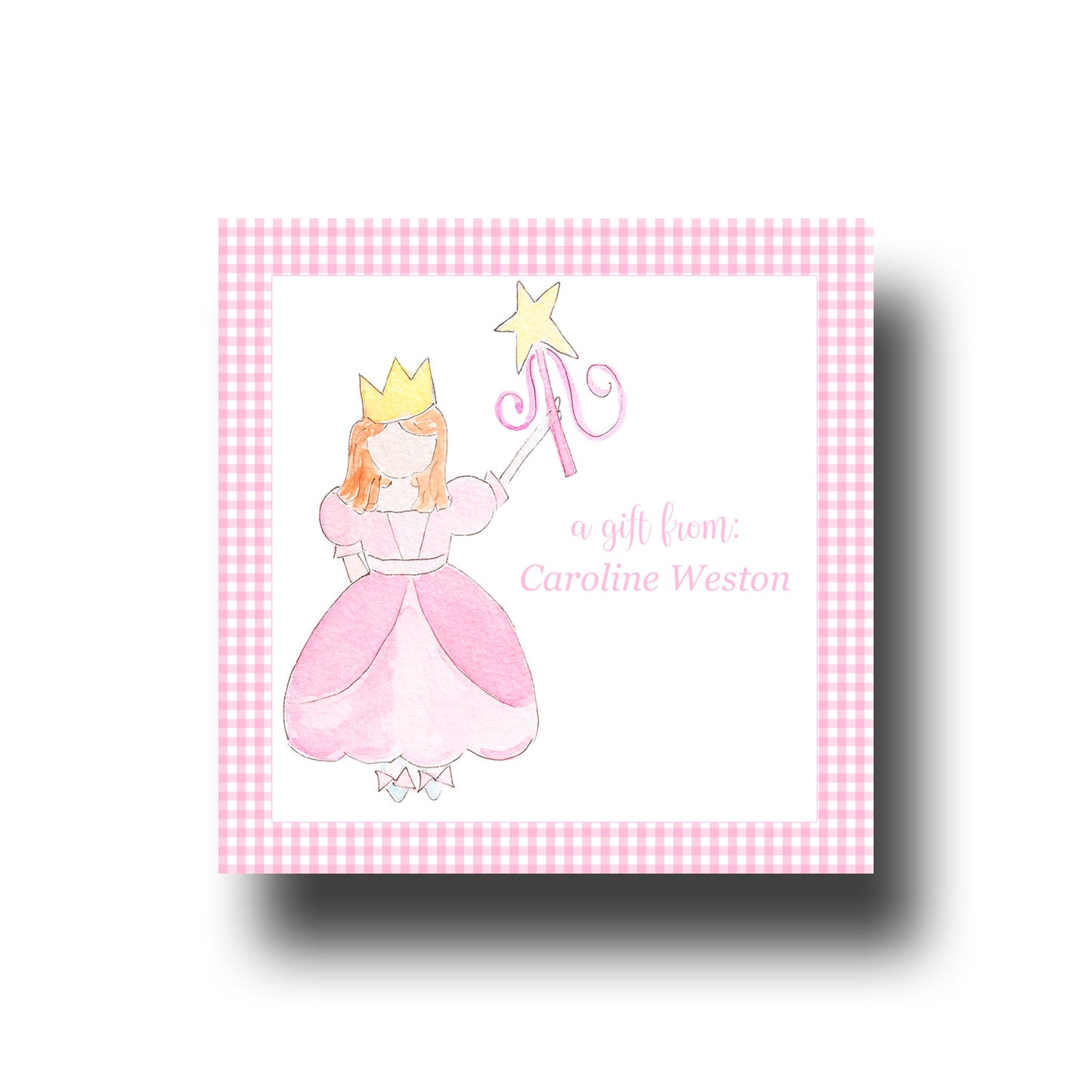 Personalized Enclosure Cards - Princess
