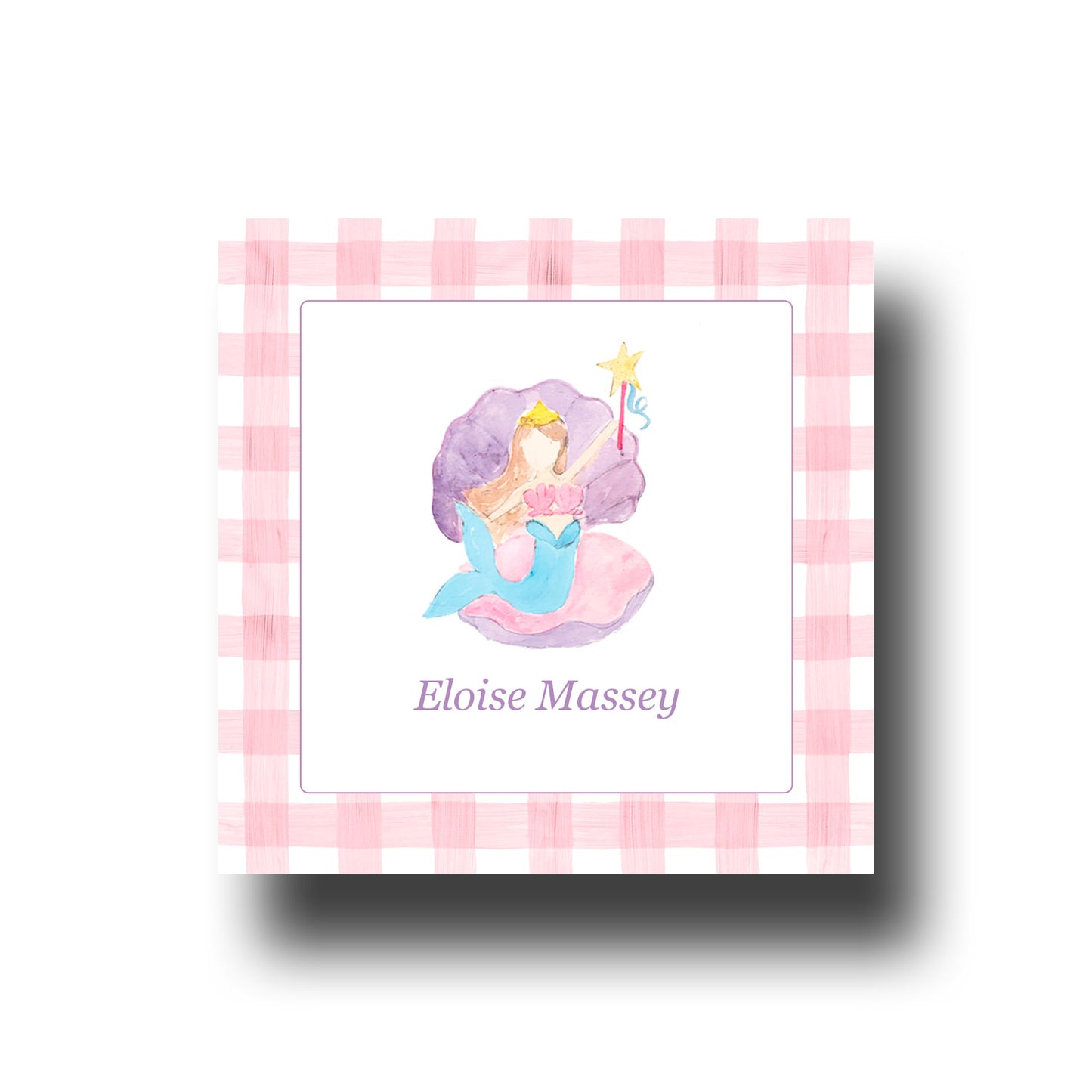 Personalized Enclosure Cards - Mermaid
