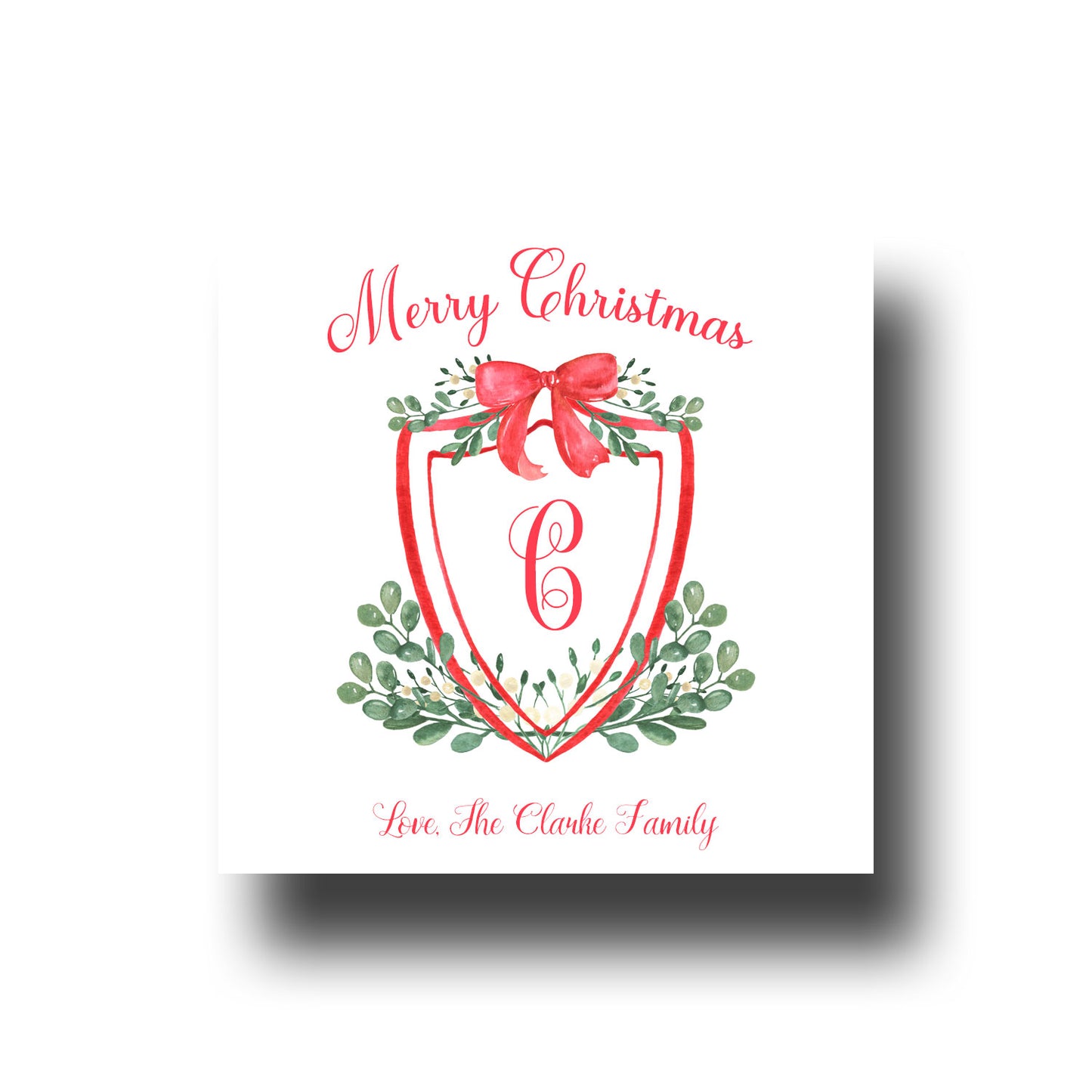 Gift Tags & Stickers - Monogram Crest