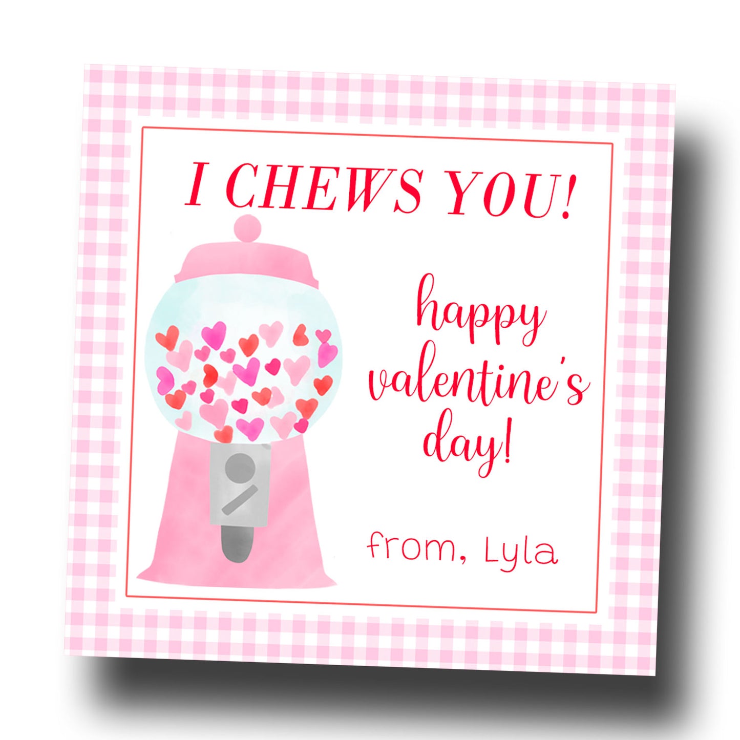 Valentine Tags & Stickers - Chews