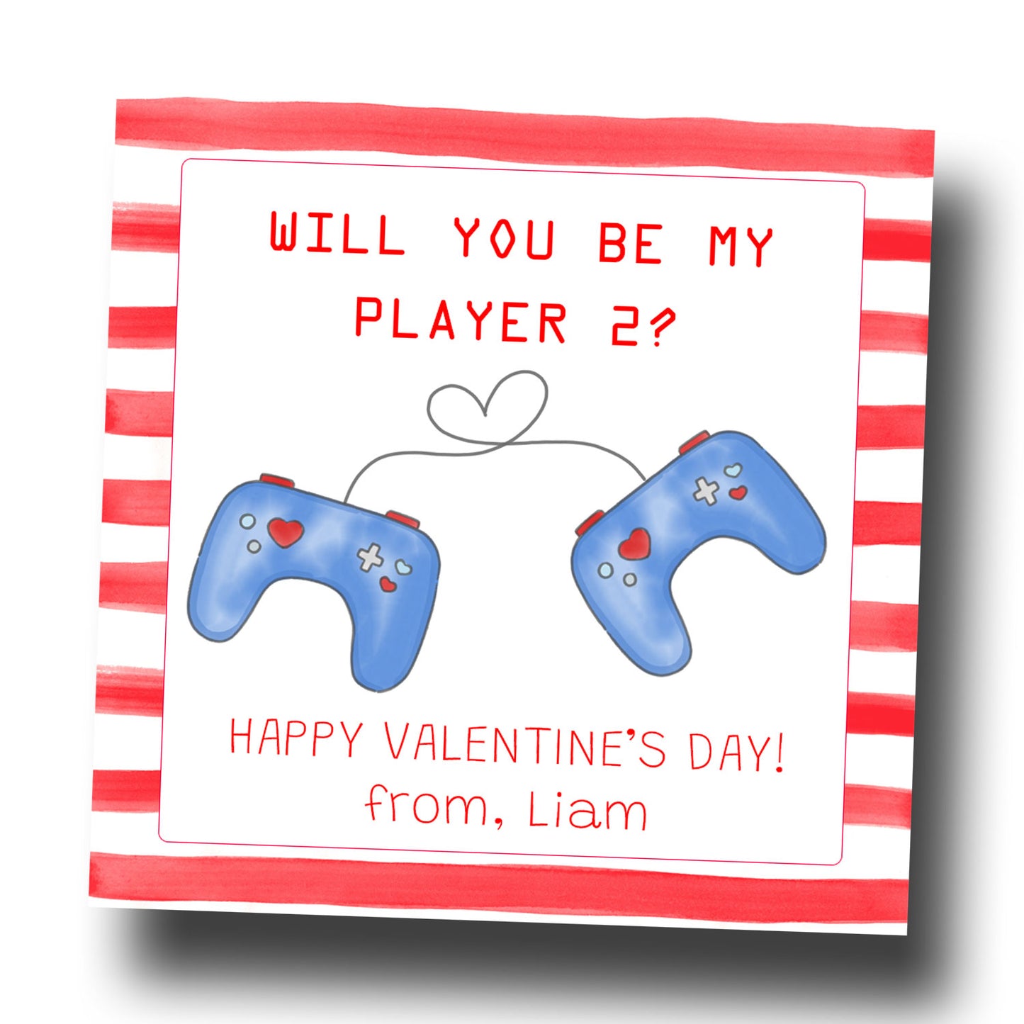 Valentine Tags & Stickers - Video Games