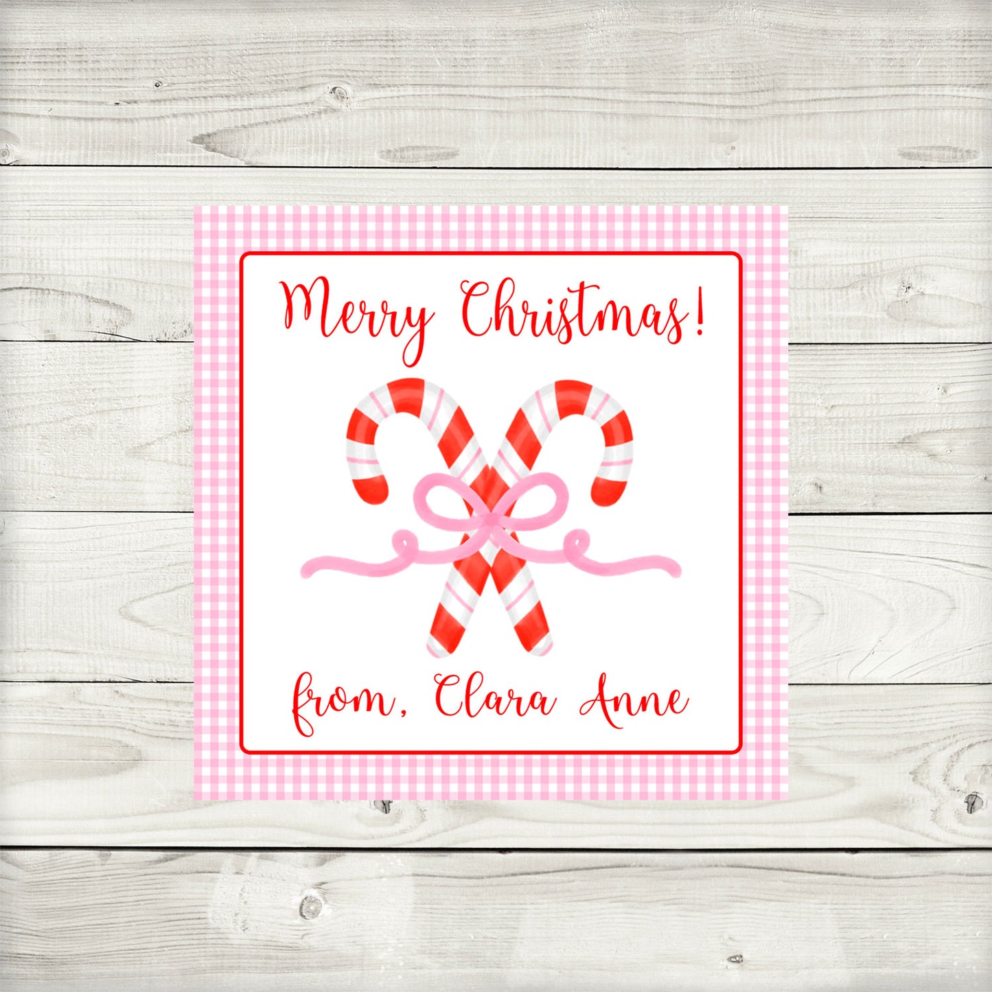 Gift Tags & Stickers - Candy Canes