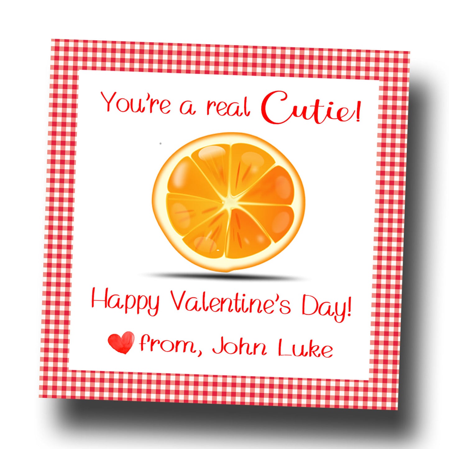 Valentine Tags & Stickers - Cutie