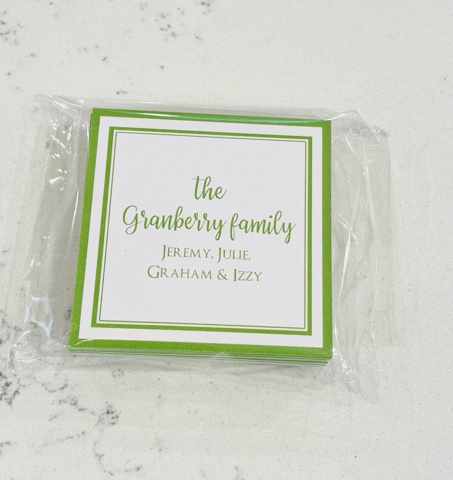Personalized Enclosure Cards - Family