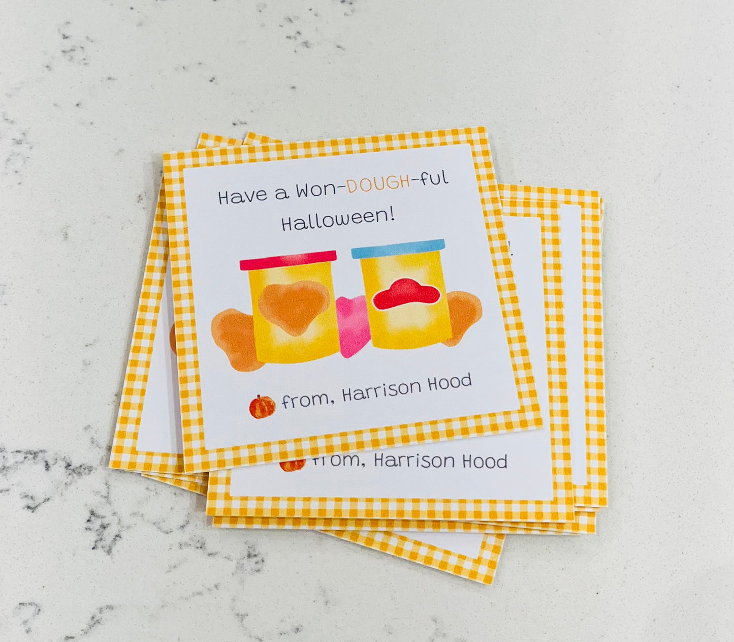 Halloween Playdough Gift Tags
