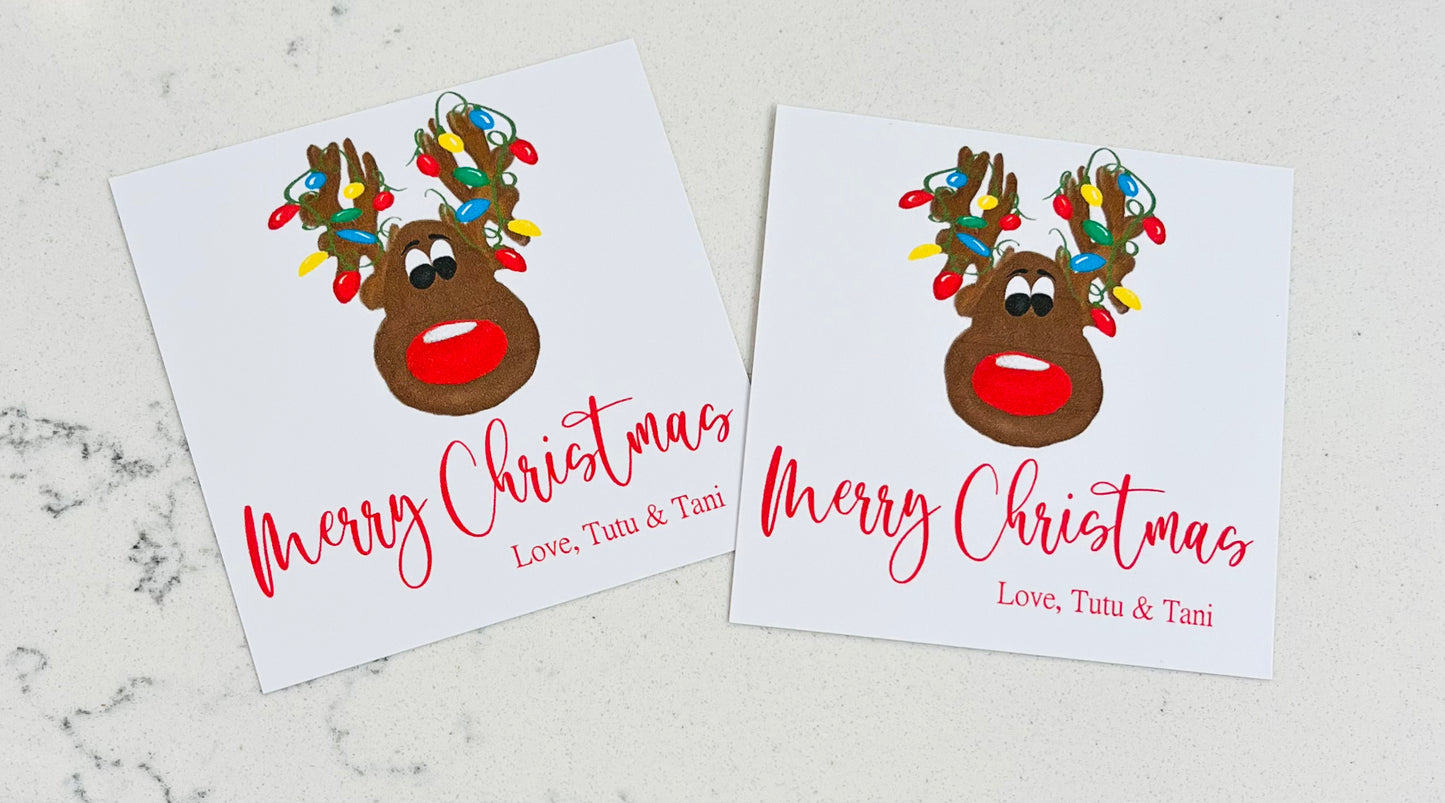 Gift Tags & Stickers, Rudolph