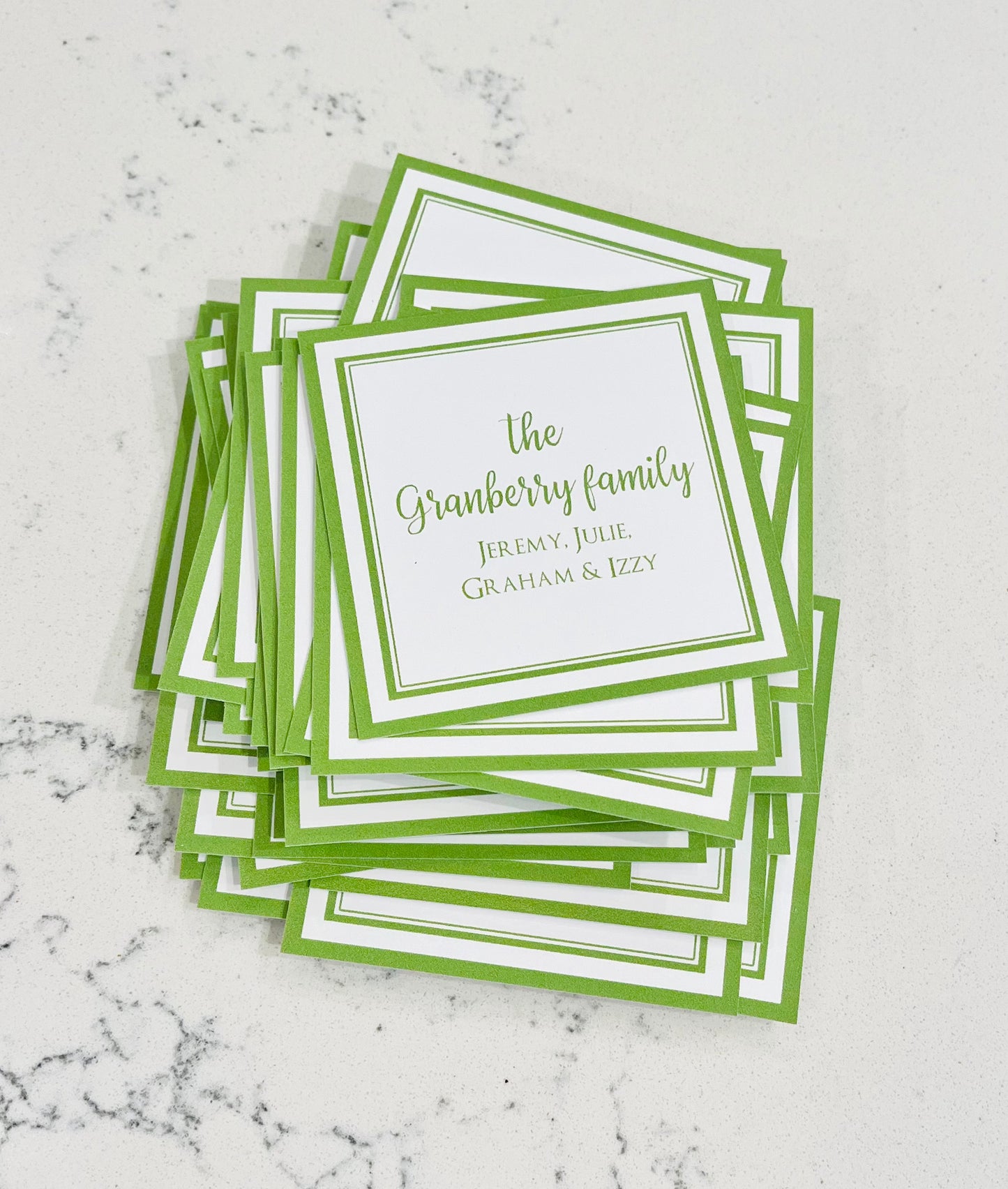 Personalized Enclosure Cards - Family