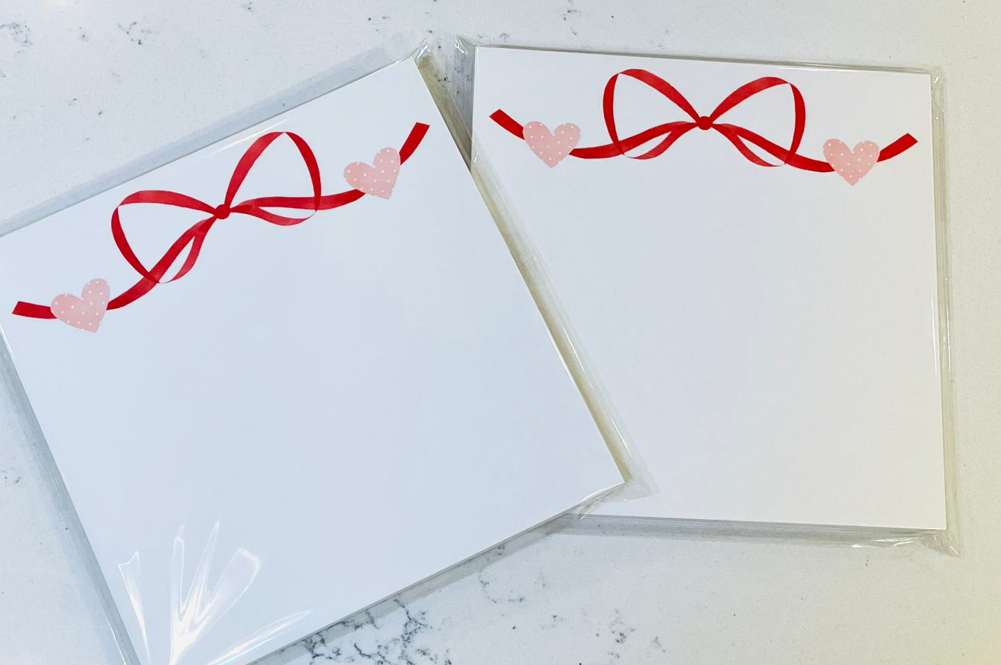 Heart Ribbon Notepad