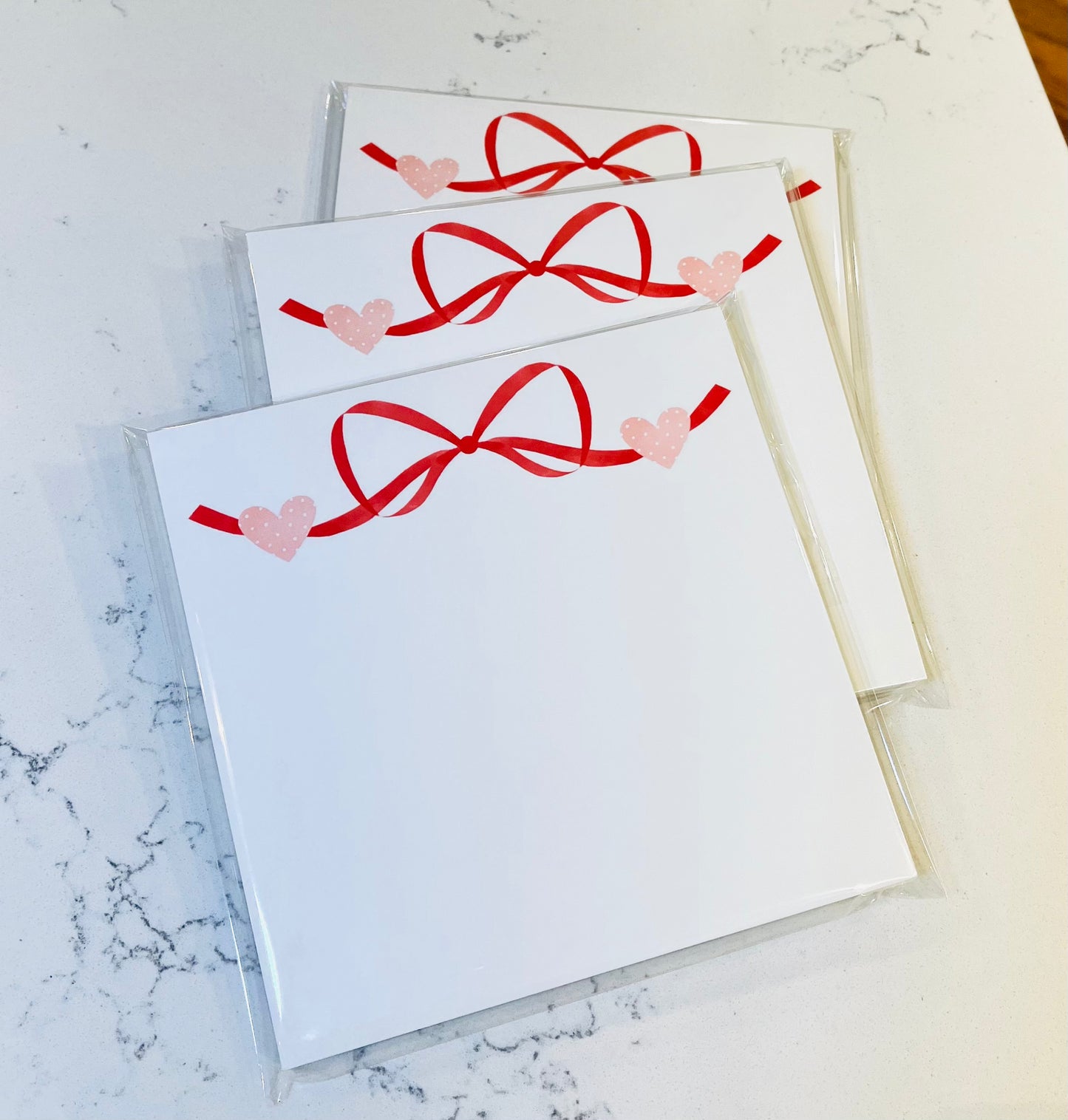 Heart Ribbon Notepad
