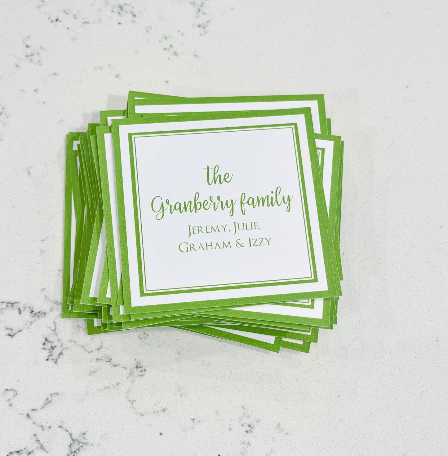 Personalized Enclosure Cards - Family