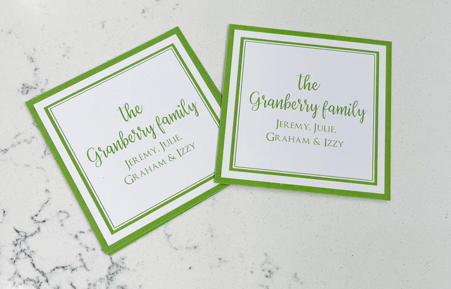 Personalized Enclosure Cards - Family