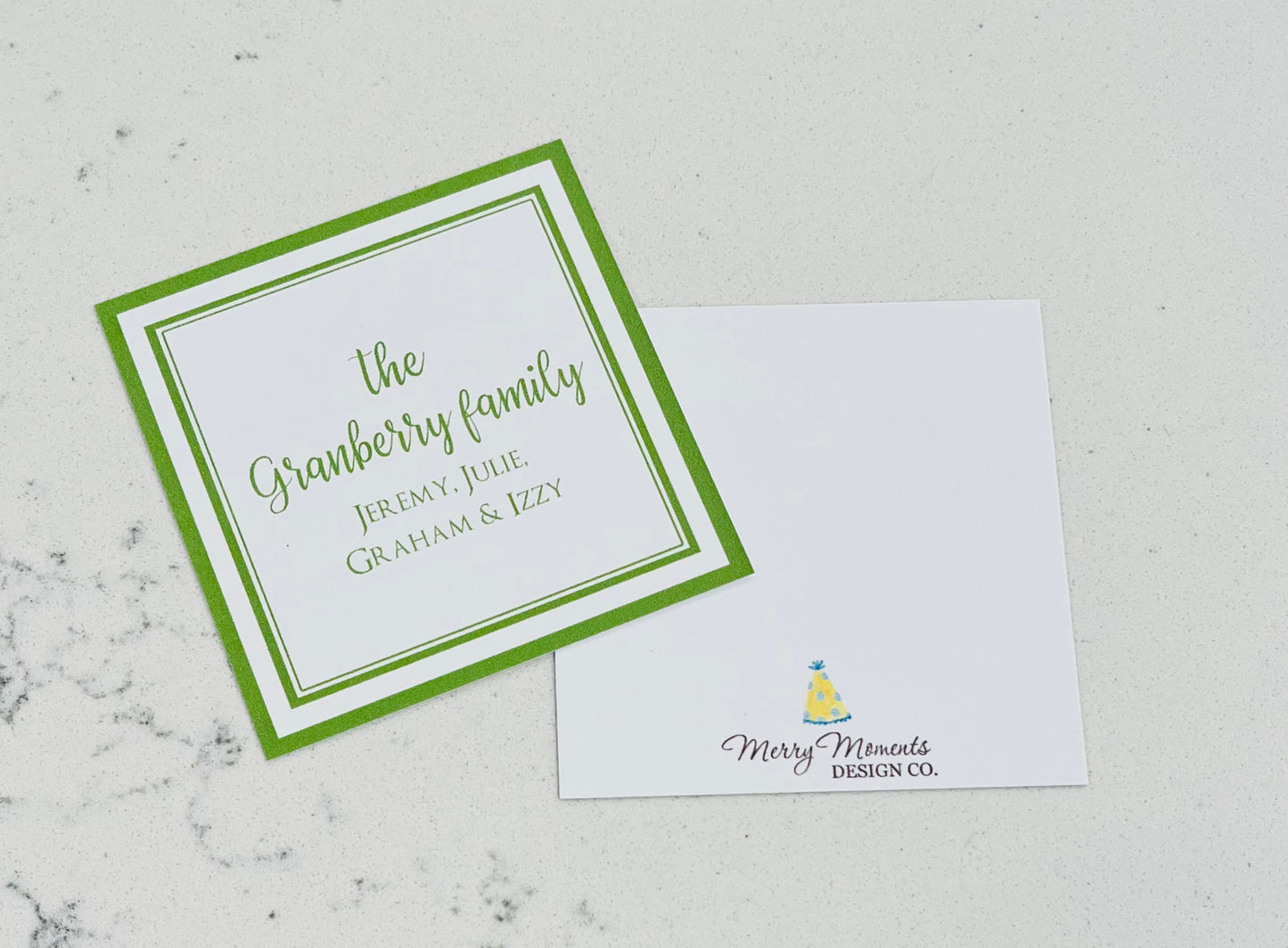 Personalized Enclosure Cards - Family