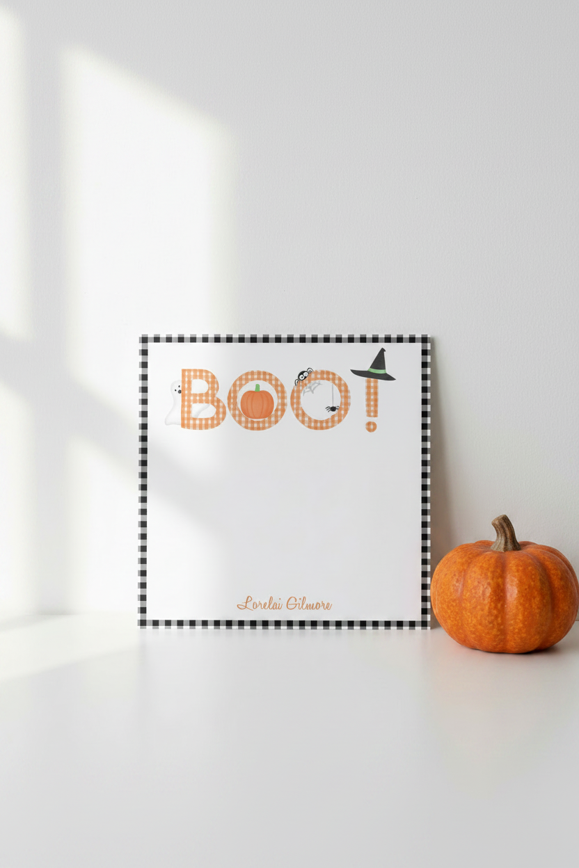 Boo Notepad Pinterest Size