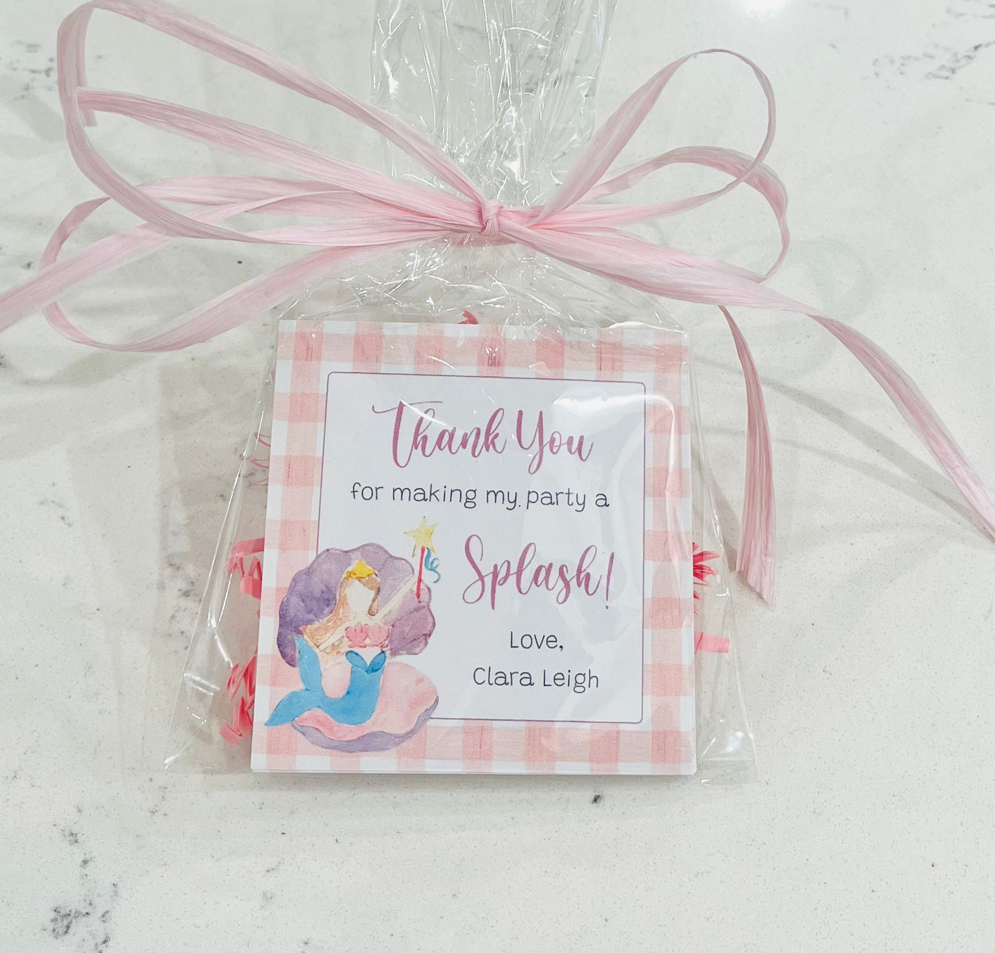 Party Favor Tags, Mermaid