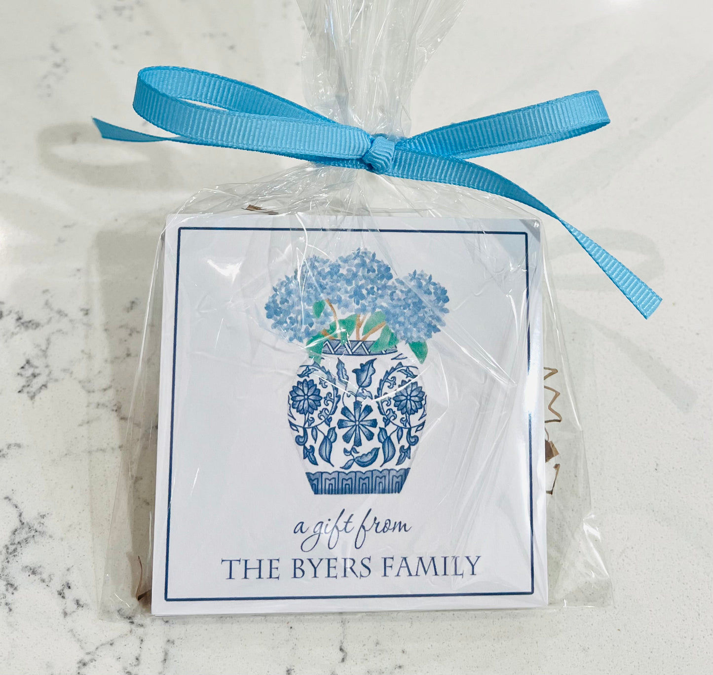 Personalized Enclosure Cards - Hydrangeas