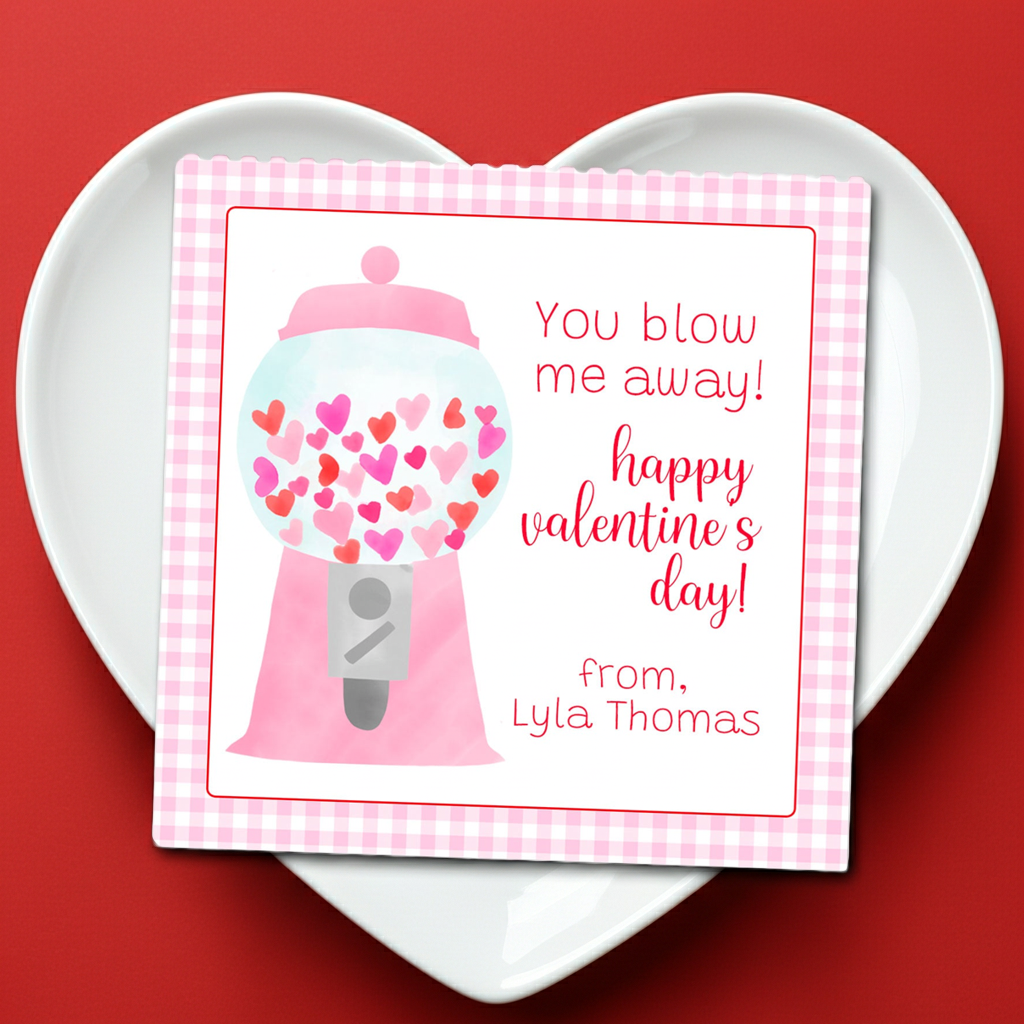Valentine Tags & Stickers - Blow me away!