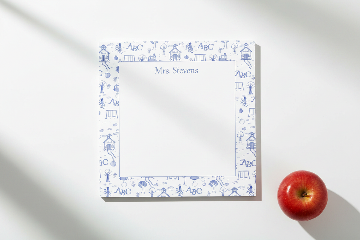 Personalized Teacher Notepad Lifestyle No Envelope