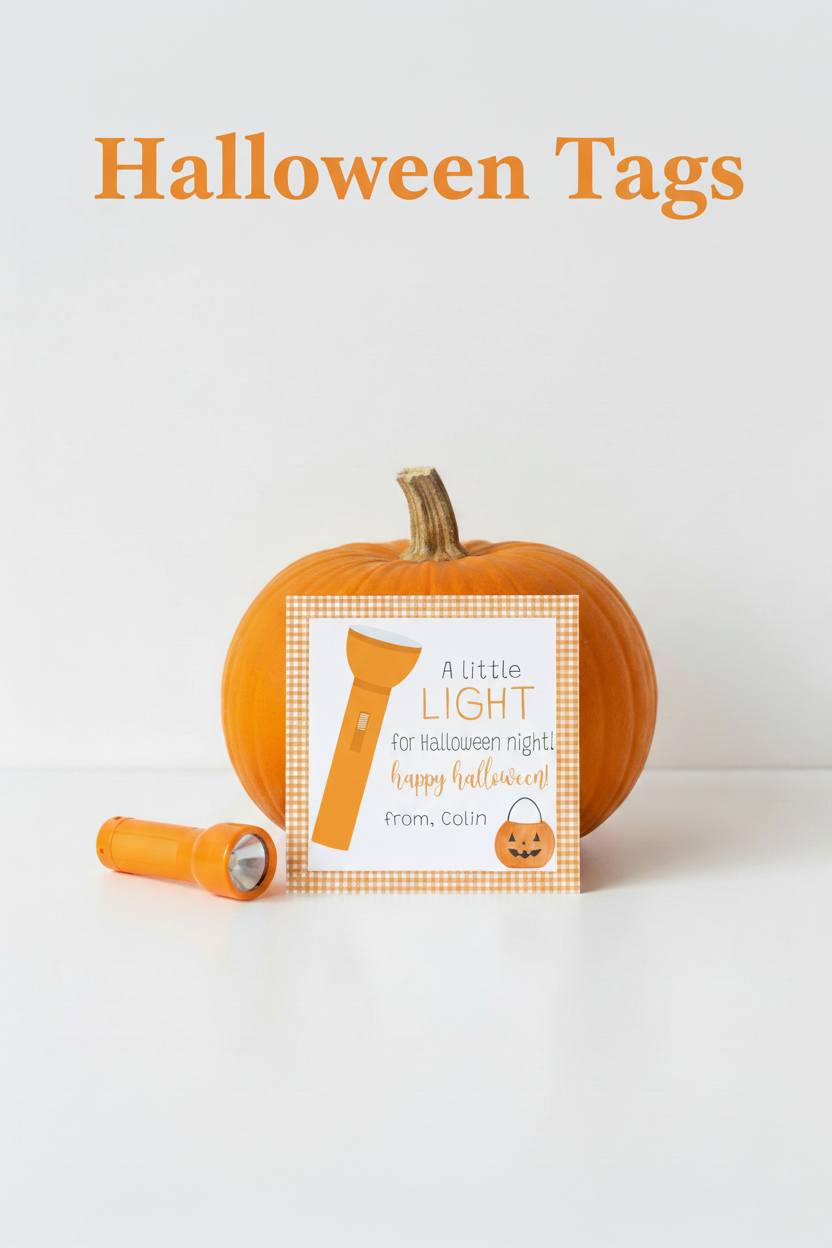 Pinterest image with Halloween Tags overlay