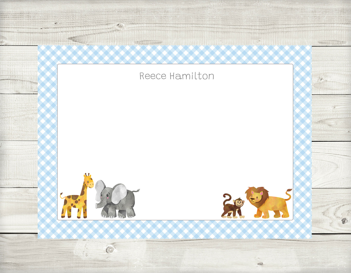Note Cards, Zoo Animals