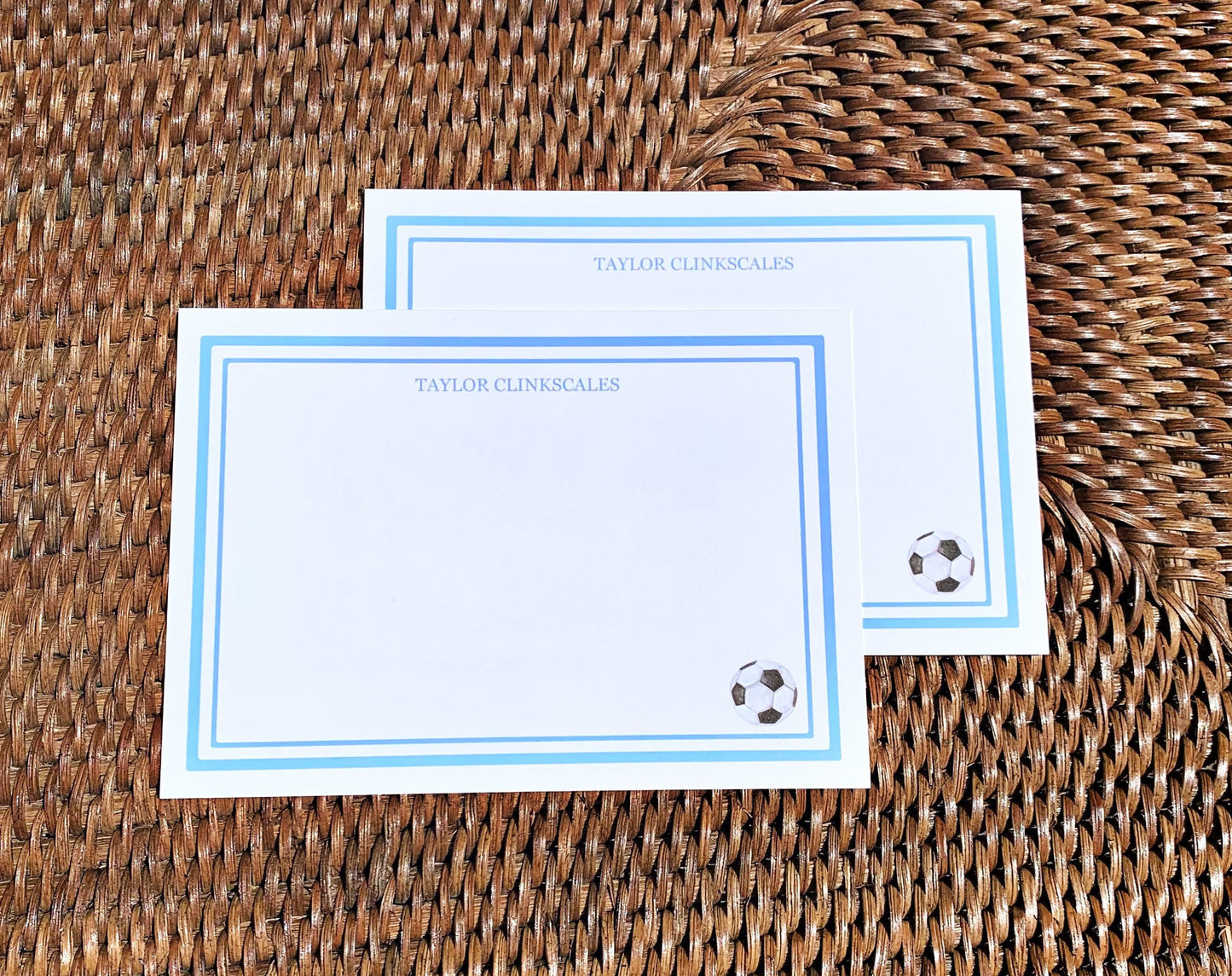 Personalized Note Cards - Soccer