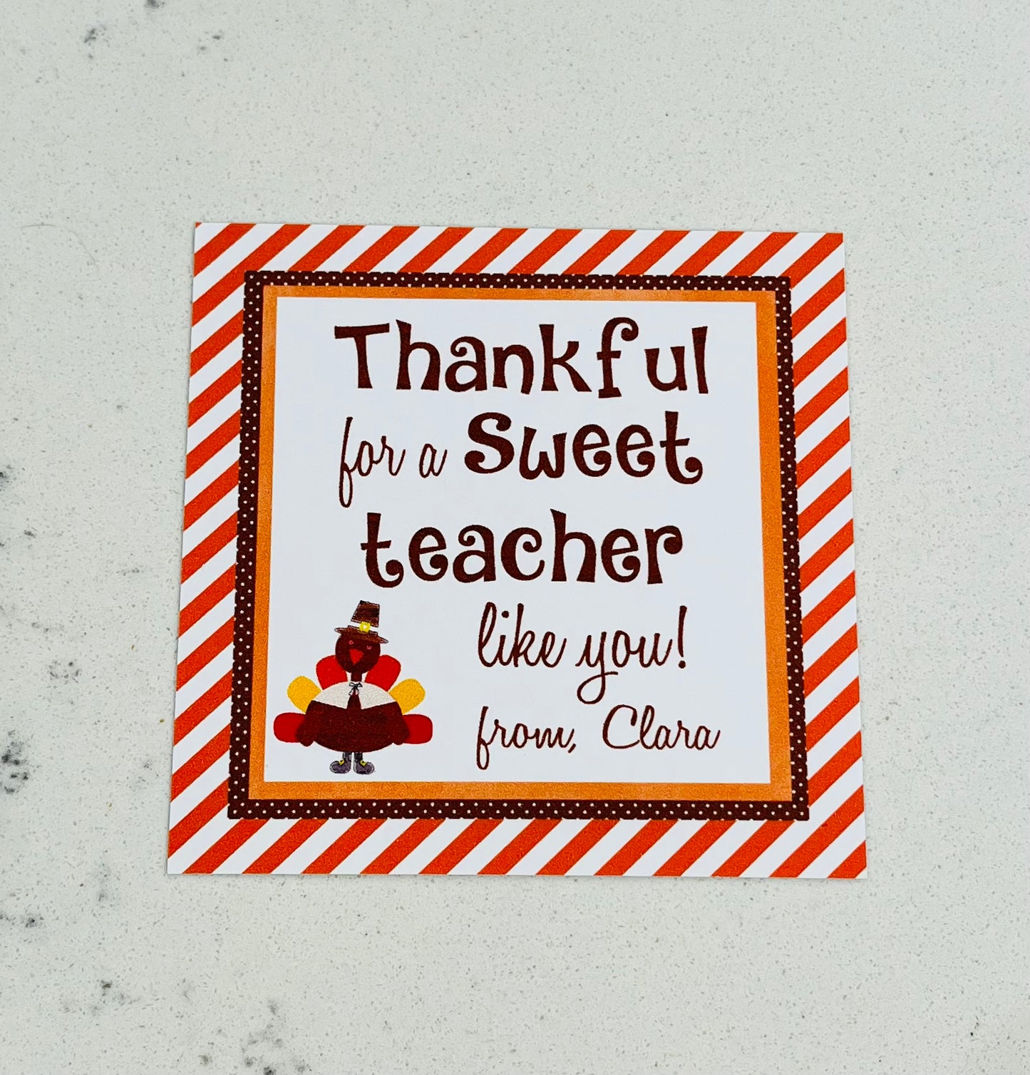 Thankful Gift Tags & Stickers - for Teacher