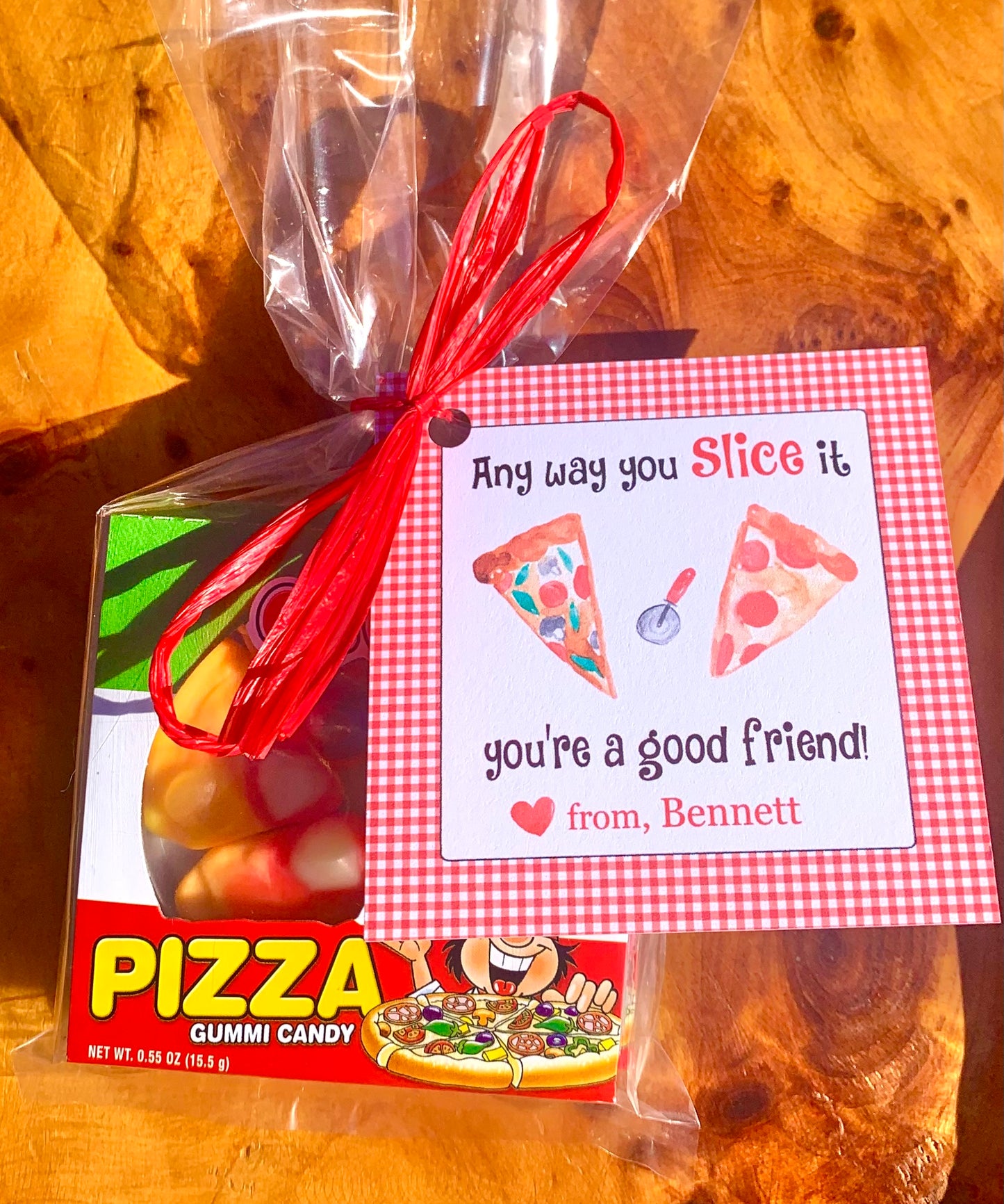 Valentine Tags & Stickers - Pizza