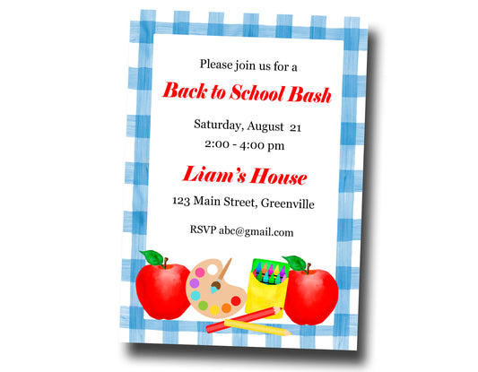 Back to School Invitations