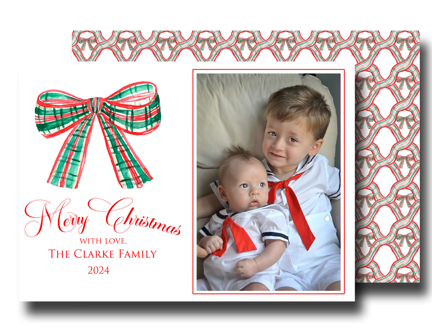 Christmas Cards - Bow