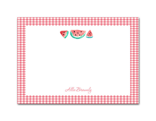 Personalized Note Cards - Watermelon