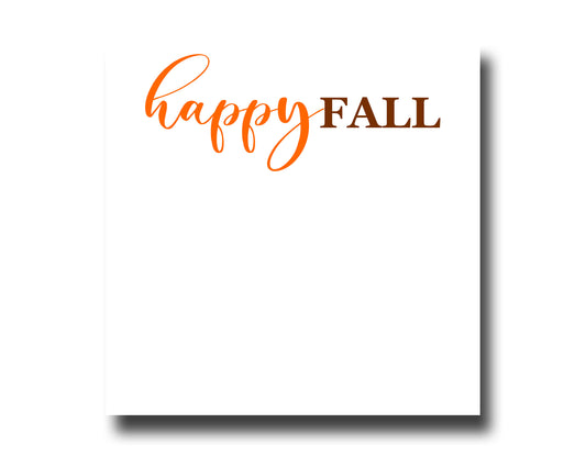 Happy Fall Notepad