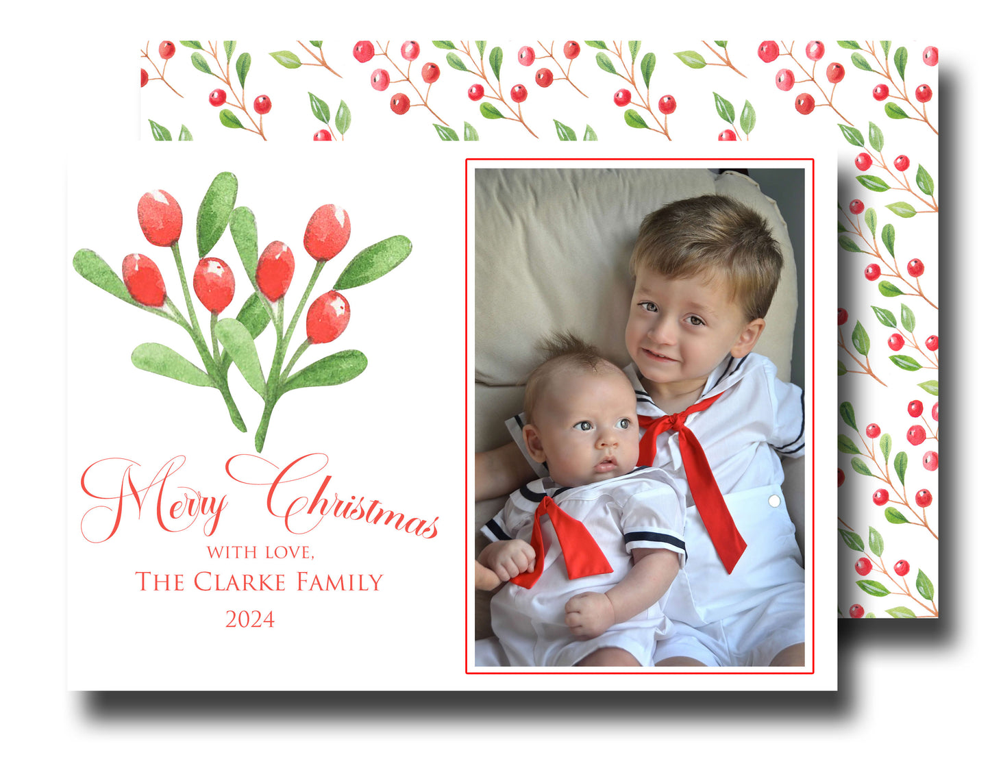 Christmas Cards - Holly Berries