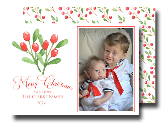 Christmas Cards - Holly Berries