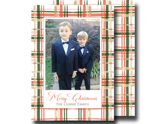 Christmas Cards - Coral Pattern