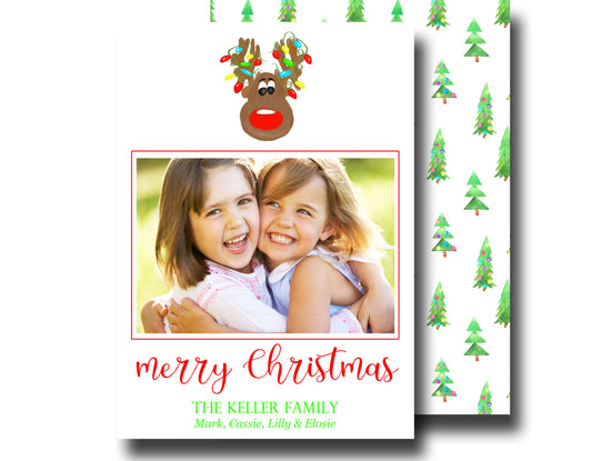 Christmas Cards - Colorful Reindeer