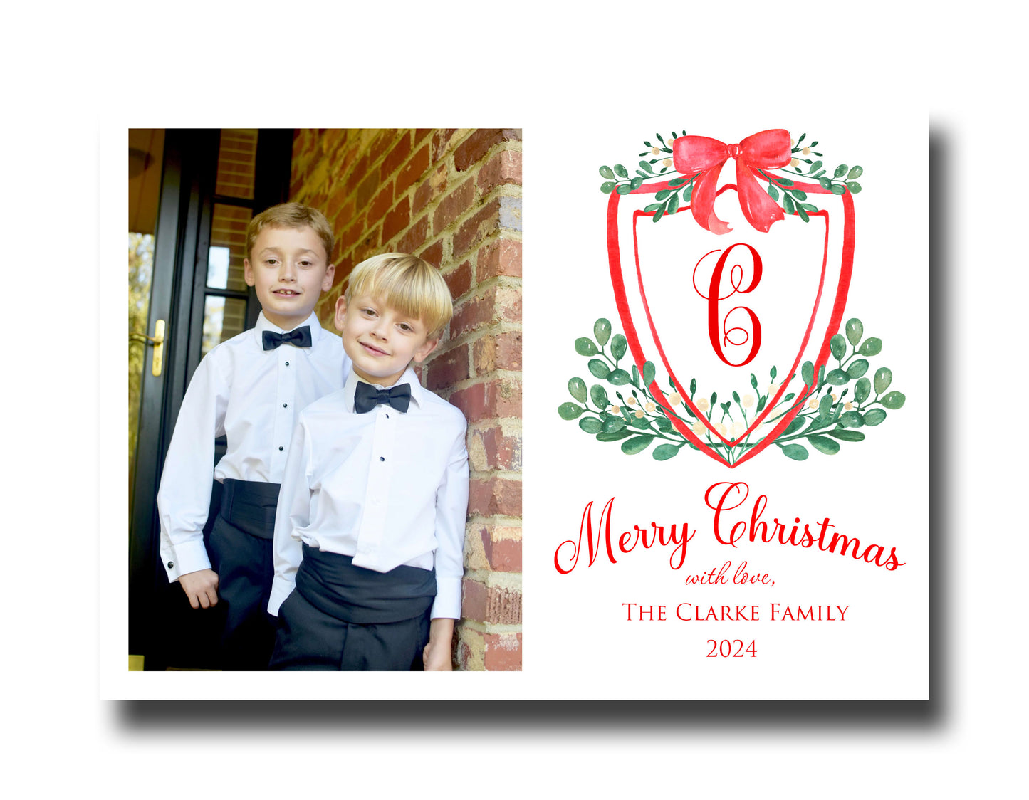 Christmas Cards - Monogram Crest