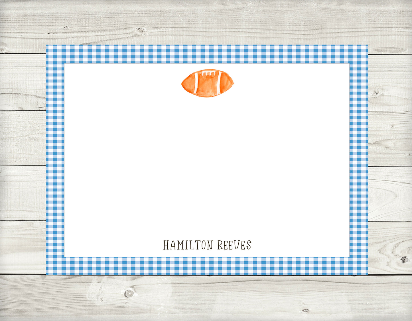 Note Cards, Football
