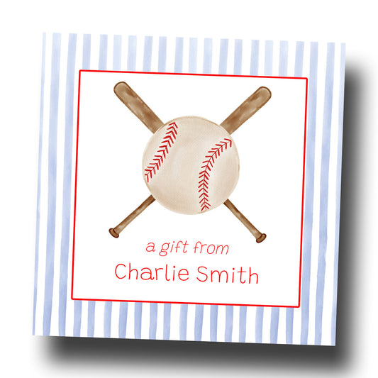 Personalized Enclosure Cards - Baseball